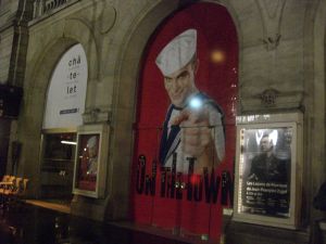 Cartel de "On the Town" en el Teatro Châtelet